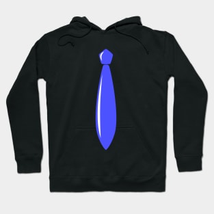 Shiny Blue Tie Hoodie